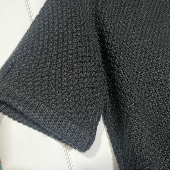 Chico’s Wool Blend Cardigan Knit Black Size 1 / Medium Textured Fall Office - Picture 9 of 9